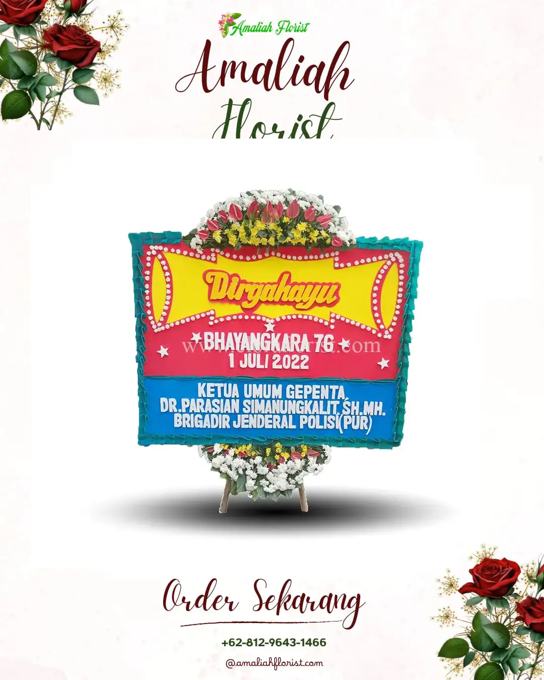 Papan Bunga HUT Ulang Tahun Bukitbatu